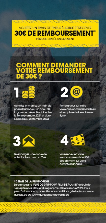 Offre de remboursement Dunlop