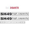 SHAD Kit Autocollants SH49