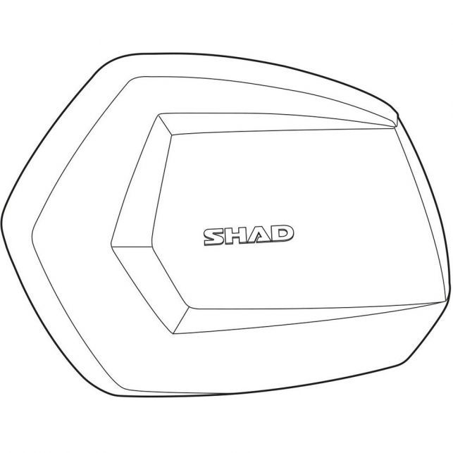 SHAD COUVERCLE GAUCHE SH35 ALUMINIUM