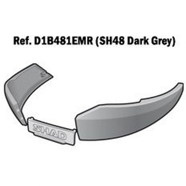 SHAD KIT PLASTIQUES LATÉRAUX SH48 GRIS FONCÉ