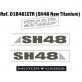 SHAD AUTOCOLLANTS SH48 GRIS FONCÉ
