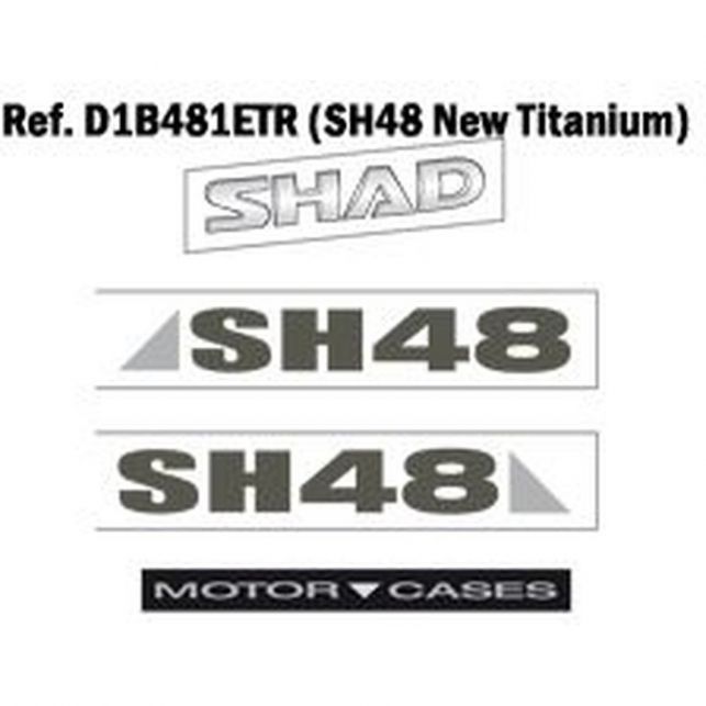 SHAD AUTOCOLLANTS SH48 GRIS FONCÉ