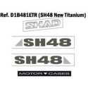 SHAD Autocollants SH48 GRIS FONCÉ