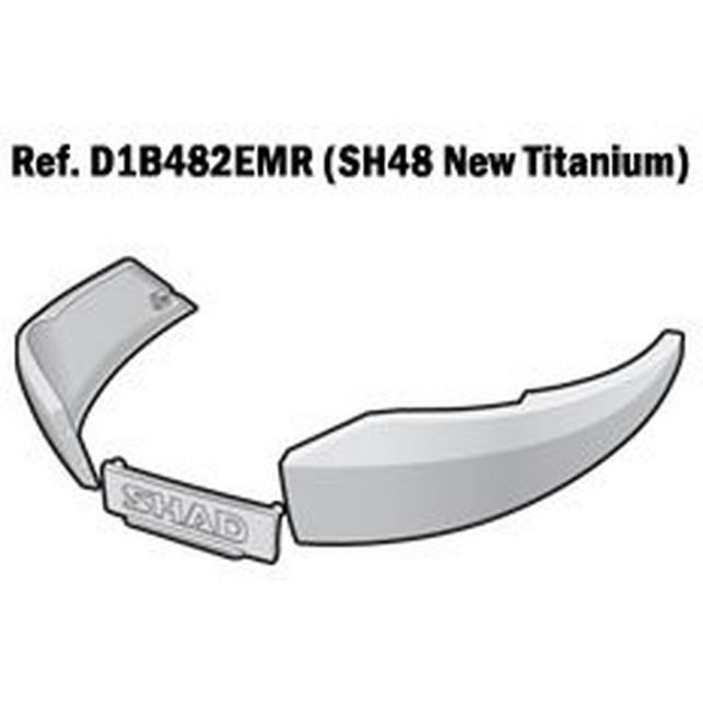 SHAD KIT PLASTIQUES LATÉRAUX SH48 GRIS TITANIUM