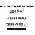 SHAD Autocollants SH48 GRIS TITANIUM