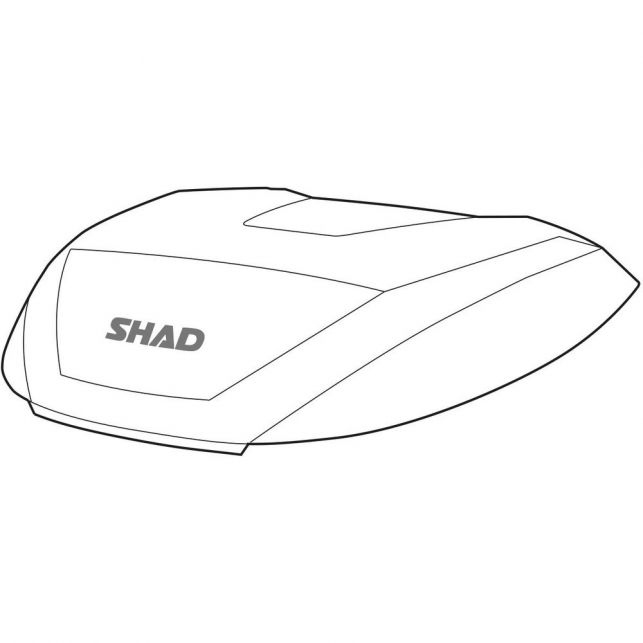 SHAD COUVERCLE SH59X COMPLET ALUMINIUM
