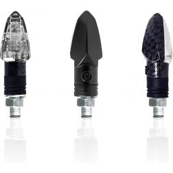Clignotants Homologués Chaft Tinny Carbon/Blanc
							  		