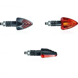 Clignotants Homologués Chaft Gunner Set Noir
							  		