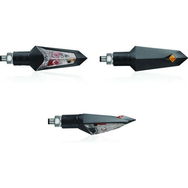 Clignotants Homologués Chaft Trooper Noir / Fumé
