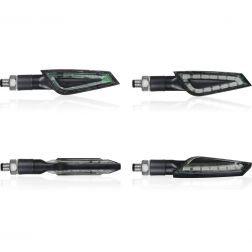 CLIGNOTANTS À LED CHAFT SHELTER NOIR/FUMÉ
							  		