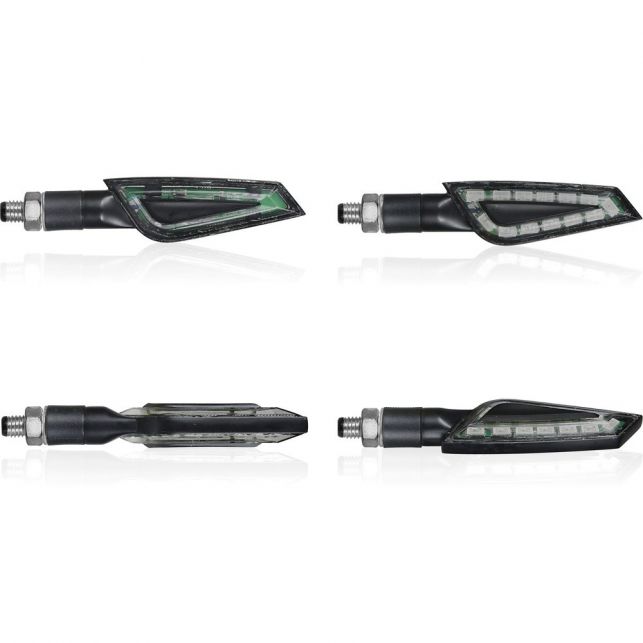 CLIGNOTANTS À LED CHAFT SHELTER NOIR/FUMÉ