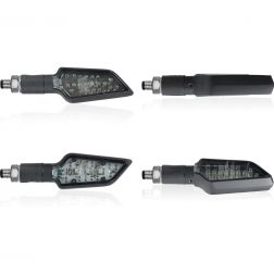 CLIGNOTANTS À LED CHAFT BOWER NOIR/FUMÉ
							  		