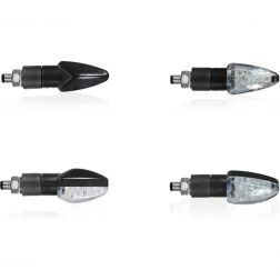 CLIGNOTANTS À LED CHAFT FOCUS NOIR/FUMÉ
							  		