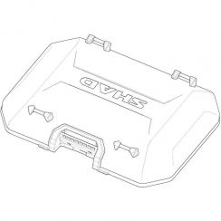 COUVERCLE SHAD TOP CASE TERRA ALUMINIUM