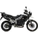 Silencieux LEOVINCE NERO INOX TRIUMPH 800 TIGER 2011 2016