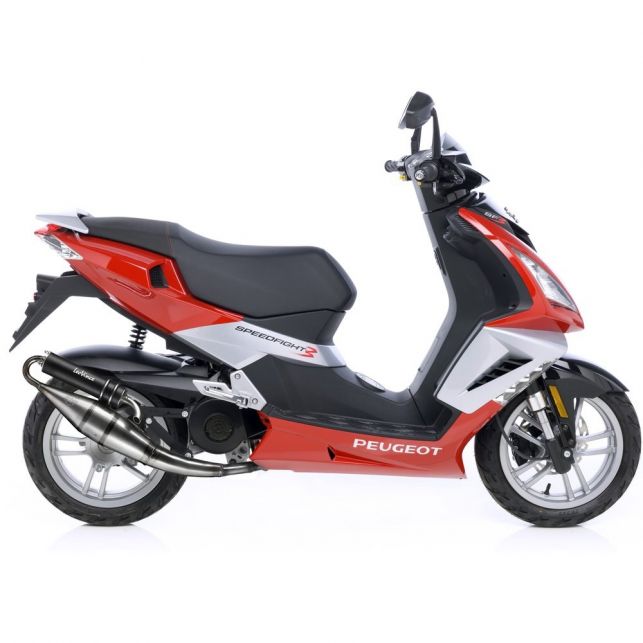 LIGNE COMPLETE LEOVINCE HAND MADE TT BLACK ALUMINUM 4059B