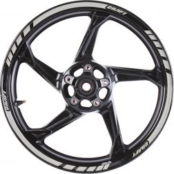 FILETS DE JANTES CHAFT DELUXE NEW ARGENT
							  		