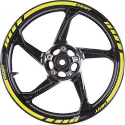 FILETS DE JANTES CHAFT DELUXE NEW JAUNE
							  		