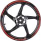 FILETS DE JANTES CHAFT DELUXE NEW ROUGE