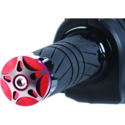 Embouts de Guidon Chaft Trip Rouge
							  		
