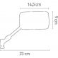 RÉTROVISEUR RÉVERSIBLE CHAFT RECTANGLE