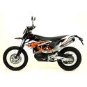 Silencieux LEOVINCE LV ONE INOX HUSQVARNA 701 ENDURO / SUPERMOTO - KTM 690 SMC / SMC R / ENDURO / ENDURO R 2008 2020