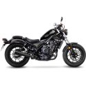 Silencieux LEOVINCE CLASSIC RACER BLACK INOX HONDA CMX500 REBEL 2017 2019