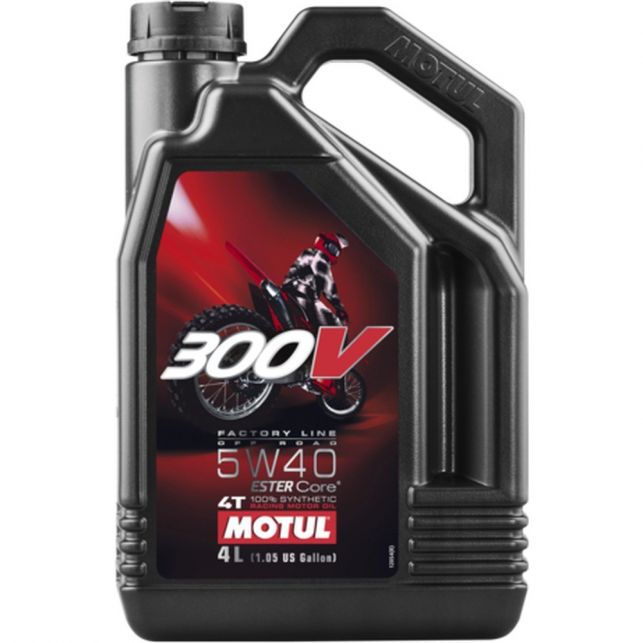 HUILE MOTEUR RACING MOTUL 300V FL OFF ROAD 5W40 4L
