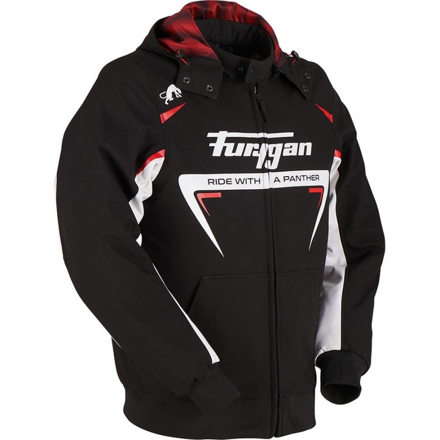 Giacca Moto Furygan Sektor Roadster Uomo – Softshell 4 Stagioni, Impermeabile, Protettiva D3O, Cappuccio Rimovibile, Certificata CE