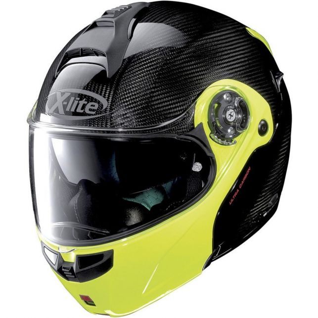 Casque Modulable X-LITE X1004 Ultra Carbon Dyad Fluo N-Com Moto