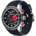 Montre ALPINESTARS TECH  WATCH MULTIFUNCT.SILVER CASE BLACK SILICON S