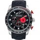 MONTRE ALPINESTARS TECH WATCH MULTIFUNCTION SILVER CASE BLACK SILICON