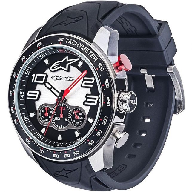 MONTRE ALPINESTARS TECH WATCH CHRONO STEEL SILICON STRAP