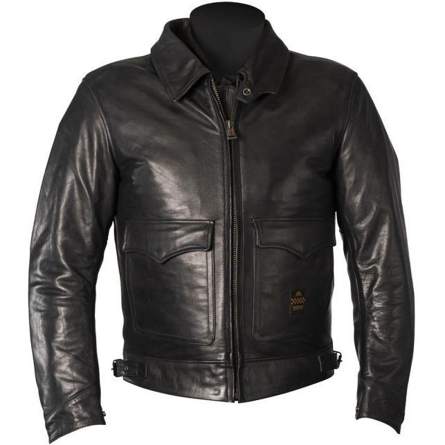 BLOUSON HELSTON'S BILL CUIR NATURAL