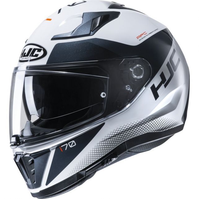 Casque Intégral Moto HJC I70 - Taille XL (60-61cm) Couleur Noir/gris/jaune - Neuf
