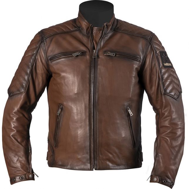BLOUSON MOTO HELSTON'S RAFT CUIR RAG