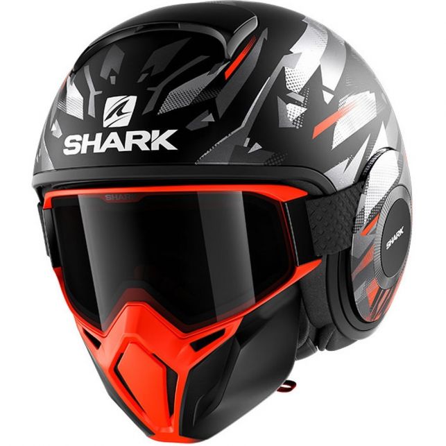 CASQUE JET SHARK STREET DRAK KANHJI MAT