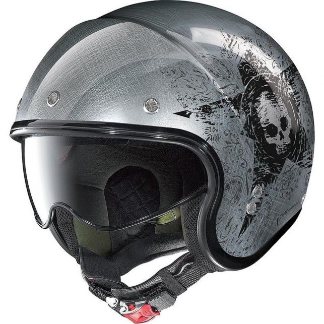 CASQUE JET NOLAN N21 STAR SKULL SCRATCHED