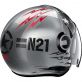 CASQUE JET NOLAN N21 VISOR JETFIRE SCRATCHED