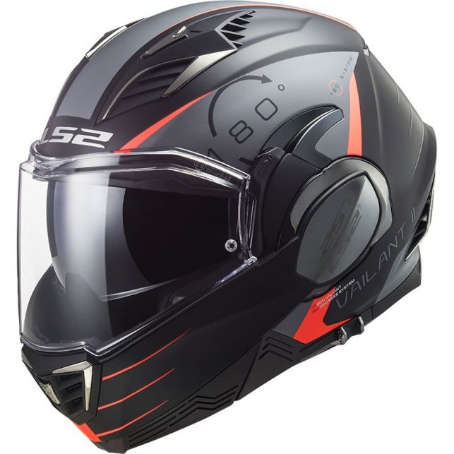 CASQUE MODULABLE LS2 FF900 VALIANT II CODEX MAT