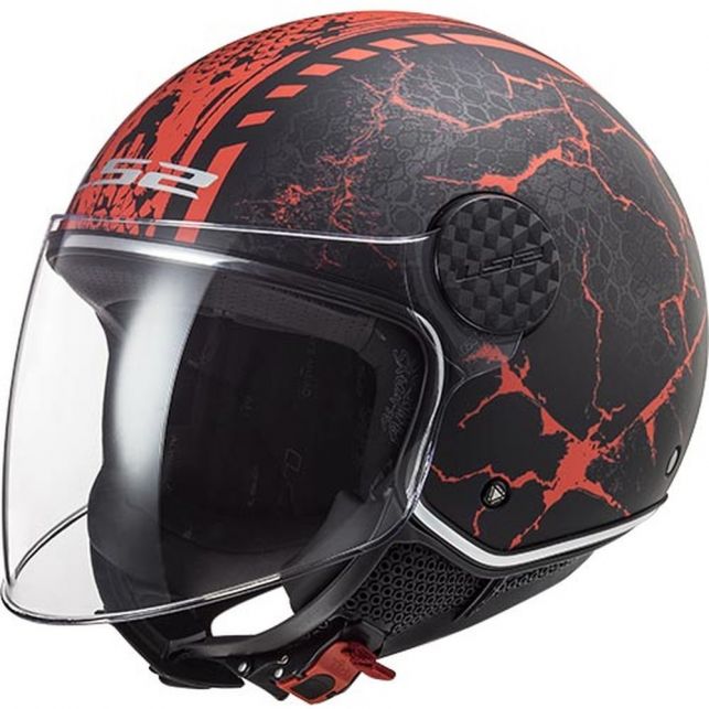 CASQUE JET LS2 OF558 SPHERE LUX SNAKE MAT