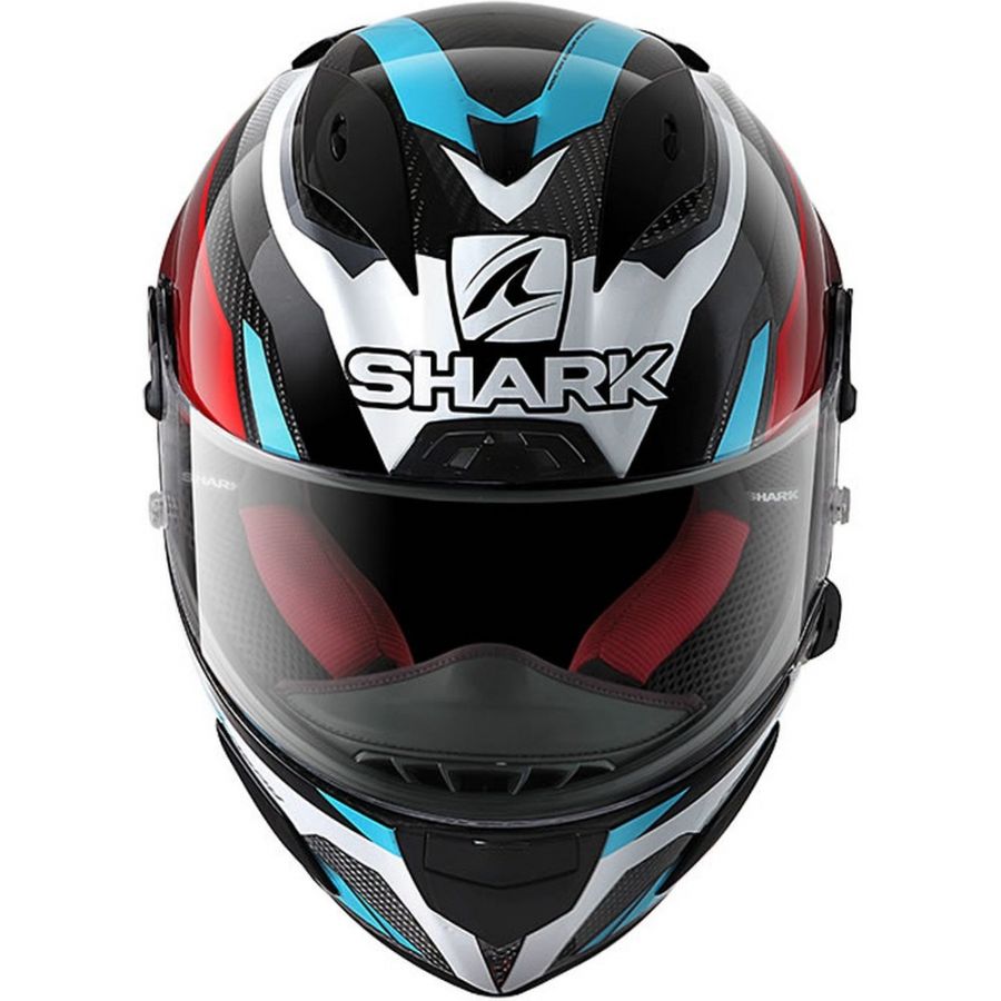 Integral Motorcycle Helmet Shark Race-R PRO CARBON Dual Touch Anthracite Blue P9385