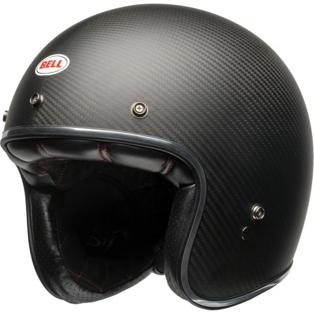 CASQUE JET BELL CUSTOM 500 CARB SOLID