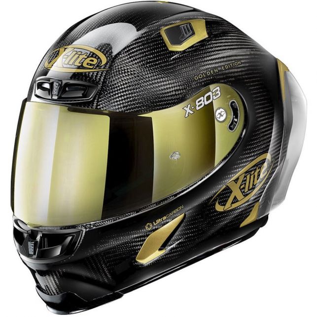 CASQUE INTÉGRAL X-LITE X803 RS CARBON GOLDEN EDITION