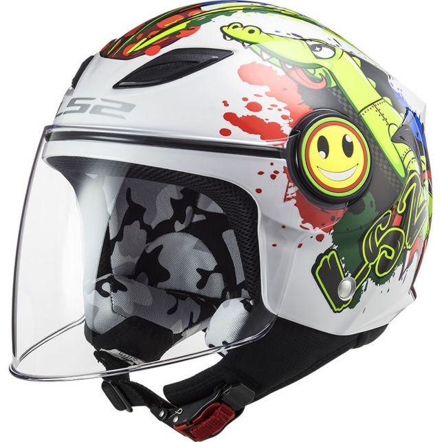 CASQUE JET LS2 OF602 FUNNY CROCO