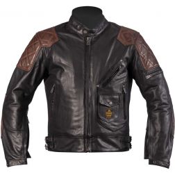 Blouson Helstons Chuck Cuir Buffle & Vachette
							  		