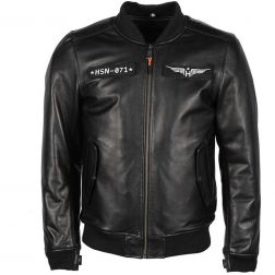 Blouson Helstons Helico Cuir Rag
							  		