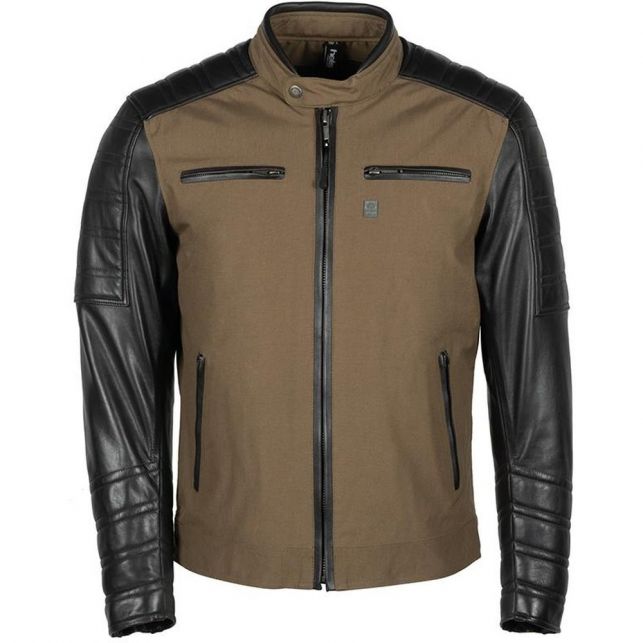 BLOUSON HOMME HELSTON'S CRUISER TISSU-CUIR