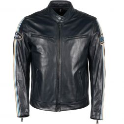 Blouson Helstons Race Cuir Aniline
							  		