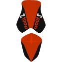 Housse de Selle BAGSTER 2192A KAWASAKI Z750/Z1000 orange/noir/lettres orange/et blanches